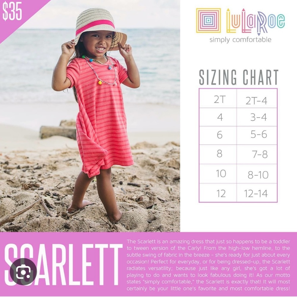 LulaRoe Scarlett Kids Dress